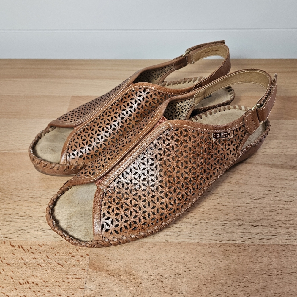 Pikolinos Puerto Vallarta 655-0720 Sandal Brown Open Toe Slingback